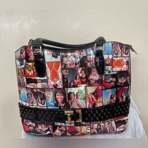 Michelle Obama collage handbag/purse 16 inch